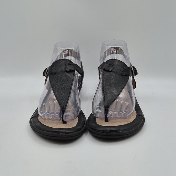 b.o.c Born Concept Shoes Womens Size 8 Black Comfort Sandals Strappy Buckle - Picture 6 of 14